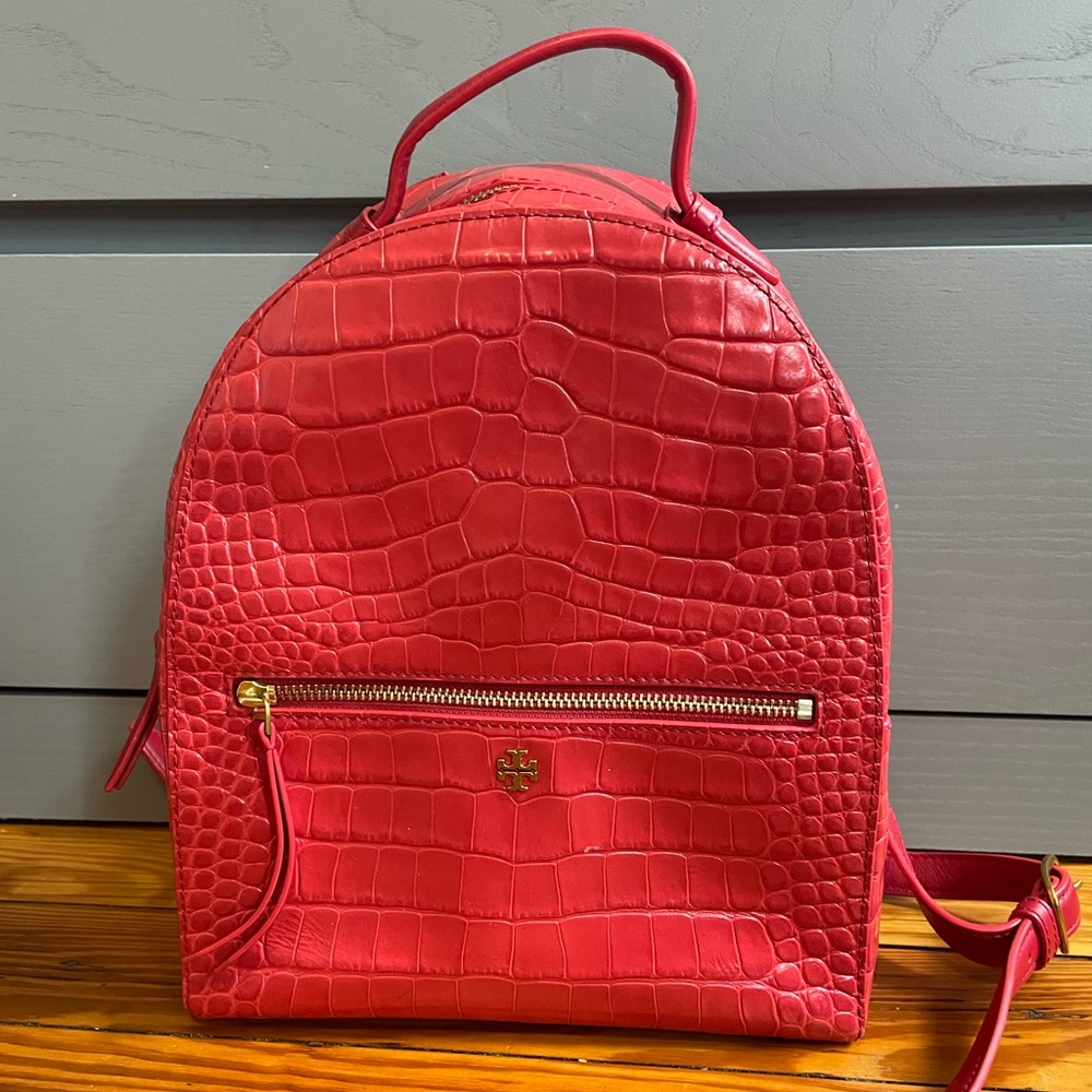 Tory Burch Croc Mini Backpack